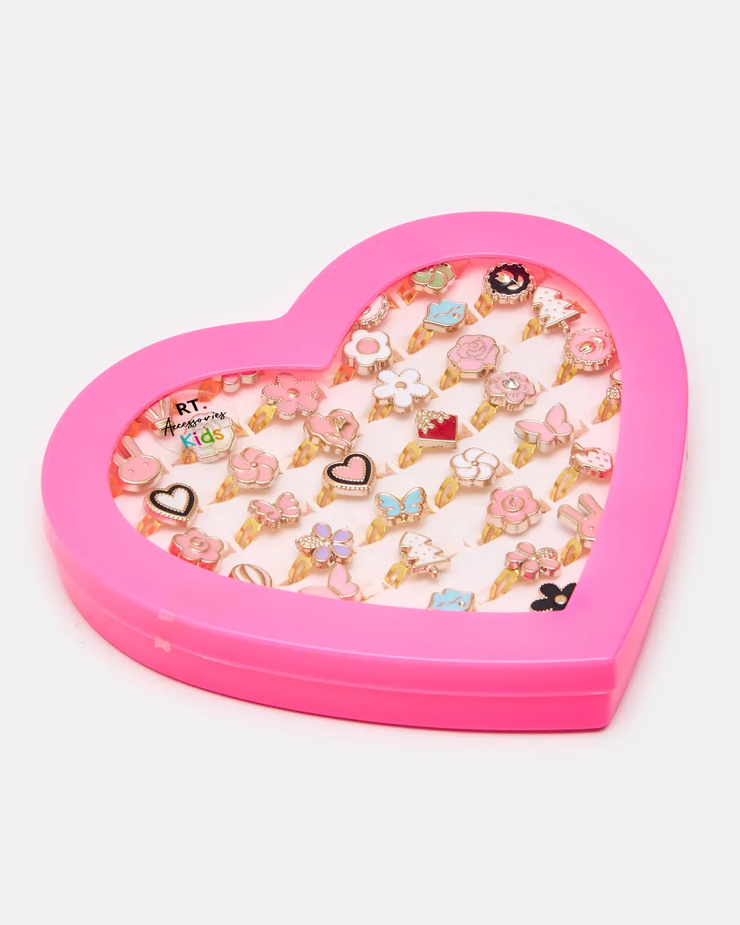 Girls Assorted Embellished Rings Set (Pack of 36) sold by Redtag