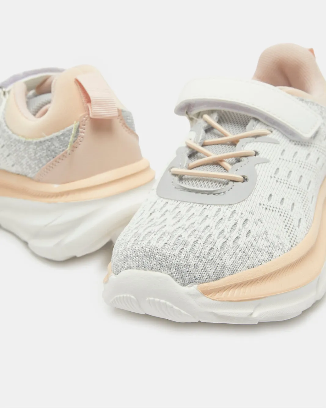 Senior Girls Grey Velcro Trainer sold by Redtag product image thumbnail 3