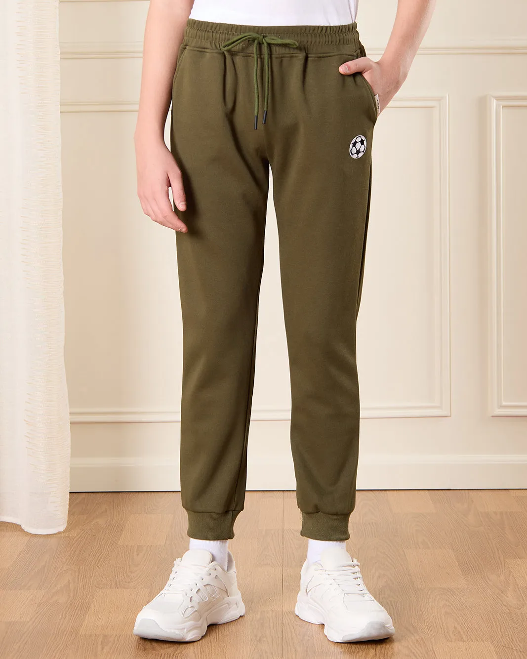 Senior Boys Grey Football Print Active Pants sold by Redtag