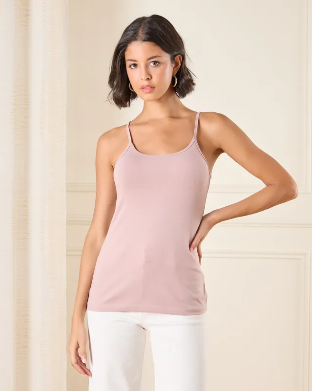 Women Lilac Solid Cami Vest sold by Redtag