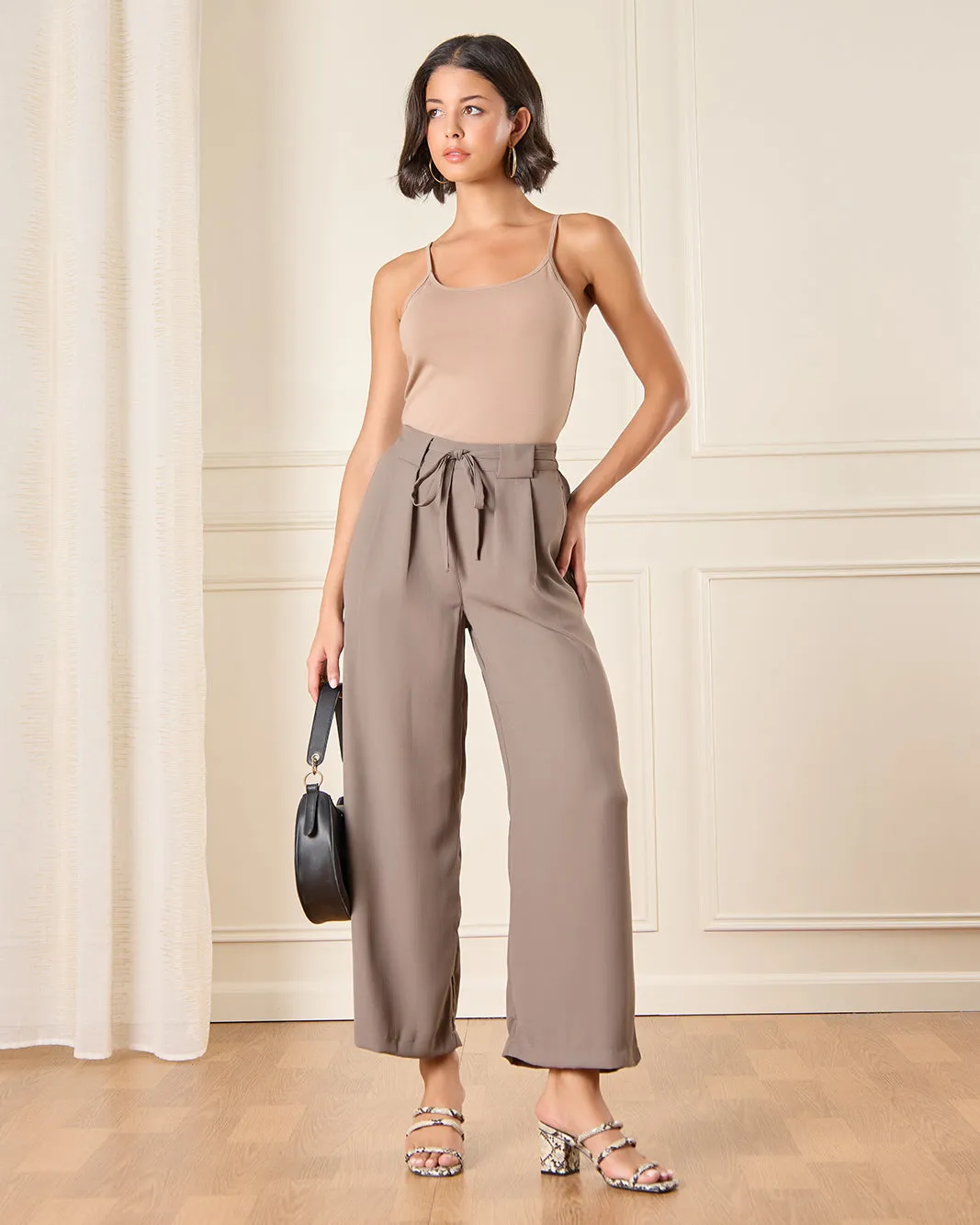 Women Brown Solid Cami Vest sold by Redtag product image thumbnail 2