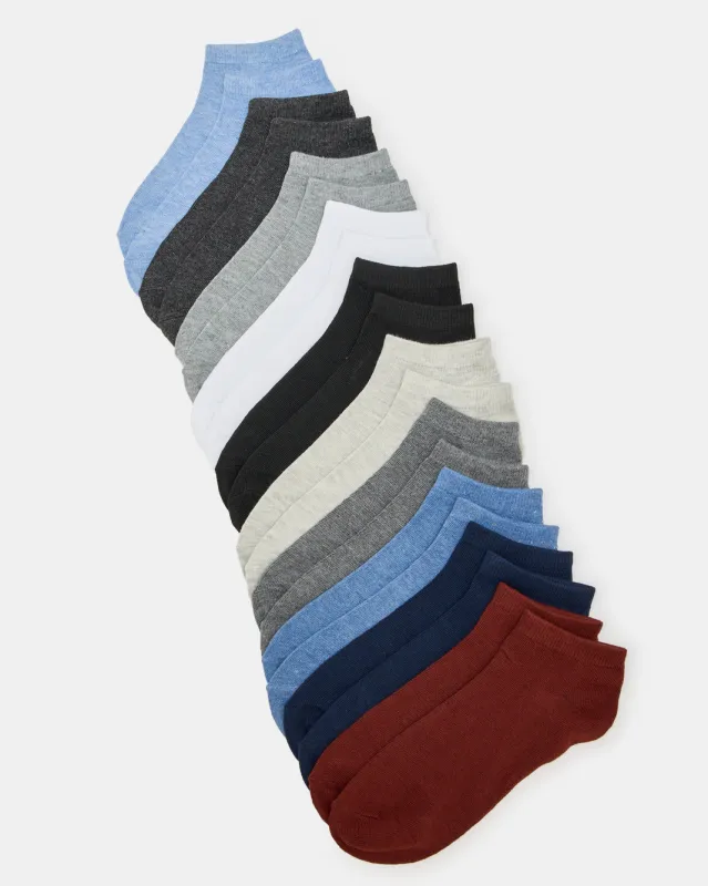 Men Assorted Ankle Socks Pack (10 Pairs) sold by Redtag