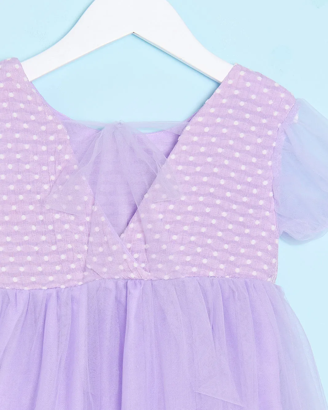 Infant Girls Purple Embellished Dress sold by Redtag product image thumbnail 3