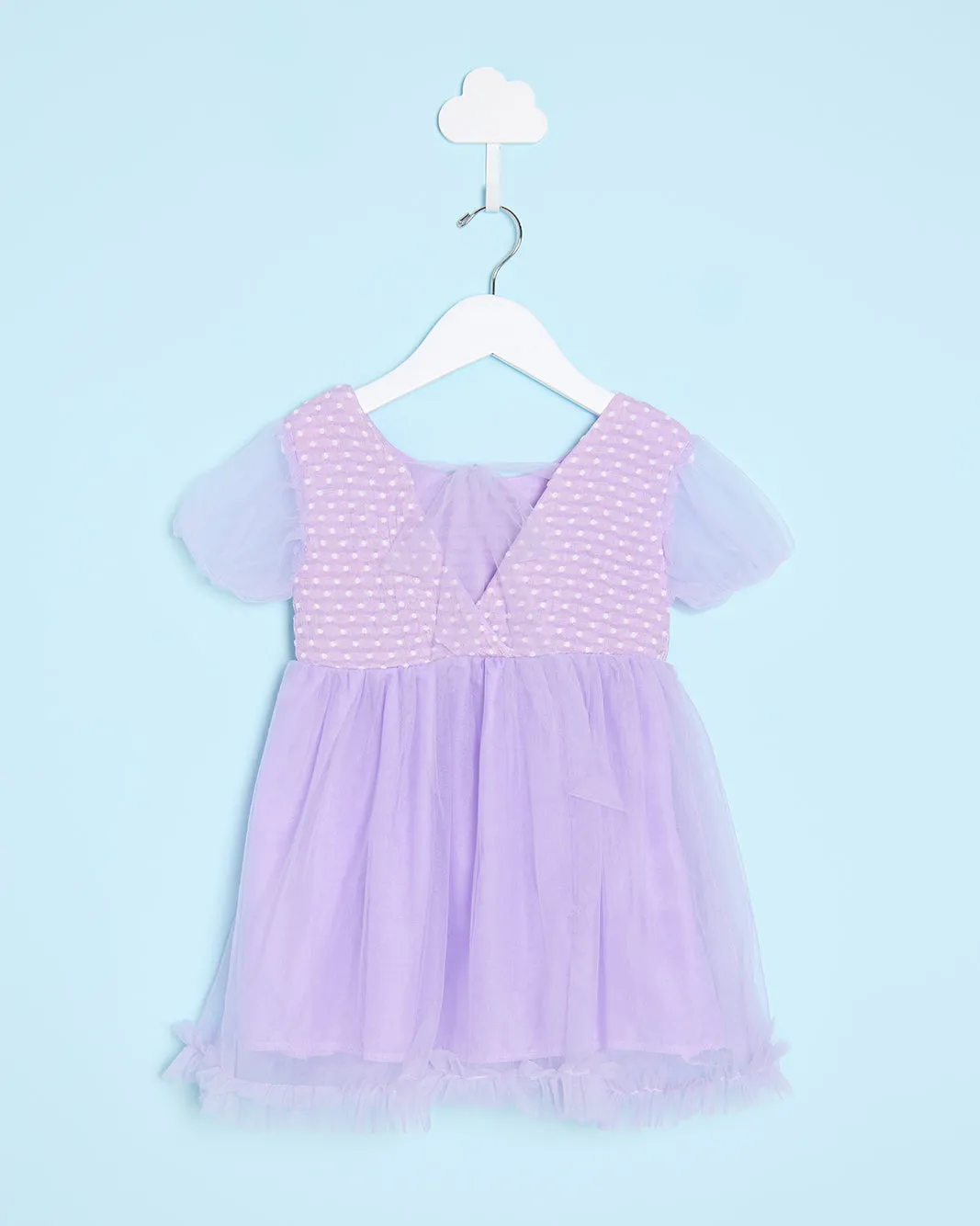 Infant Girls Purple Embellished Dress sold by Redtag product image thumbnail 5