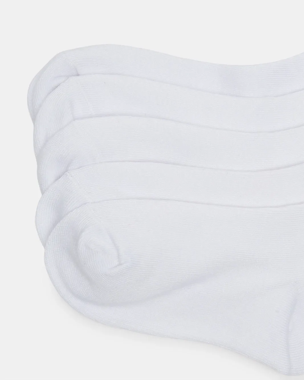 Girls White Crew Ankle Socks With Scallop Edge Welt (10 Pairs) sold by Redtag product image thumbnail 2