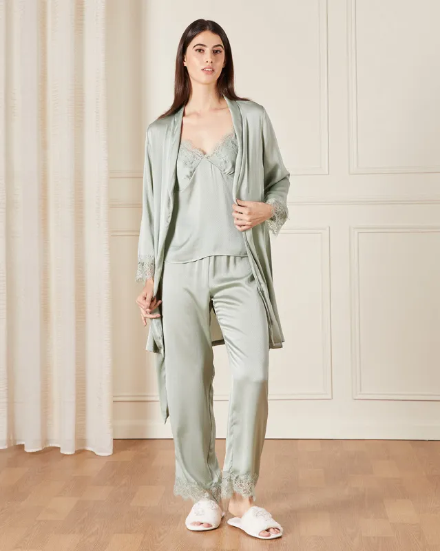 Women Green Satin Robe Set (3 Piece) sold by Redtag