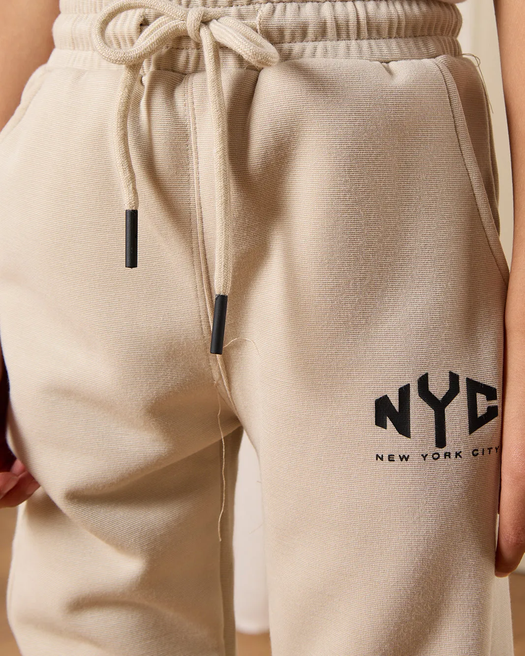 Boys Beige Printed Track Pants sold by Redtag product image thumbnail 4