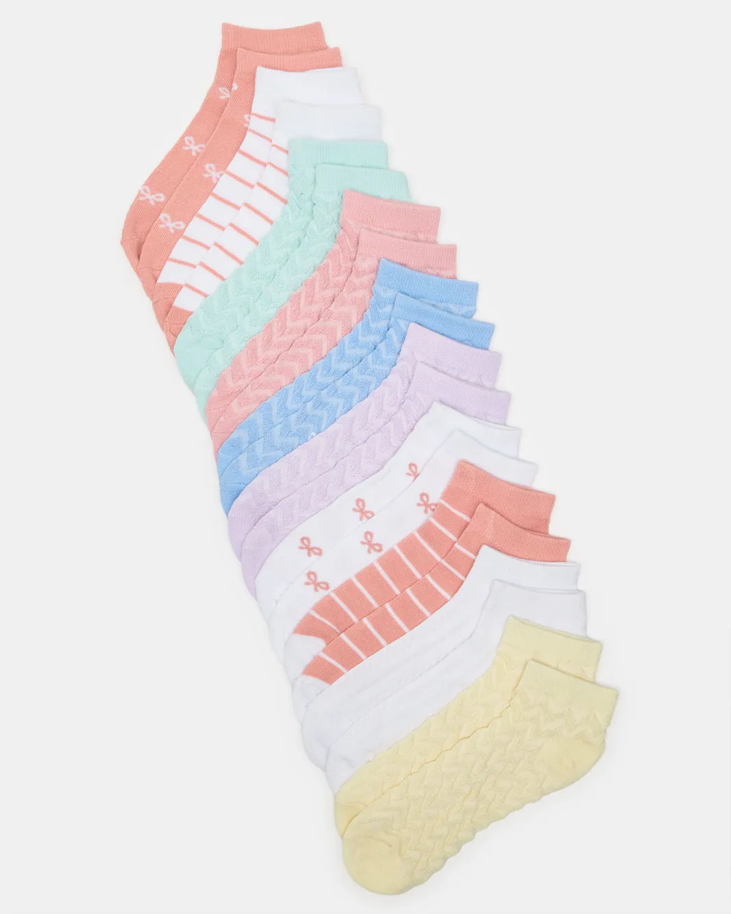 Women Assorted Ankle Box Socks (10 Pairs) sold by Redtag