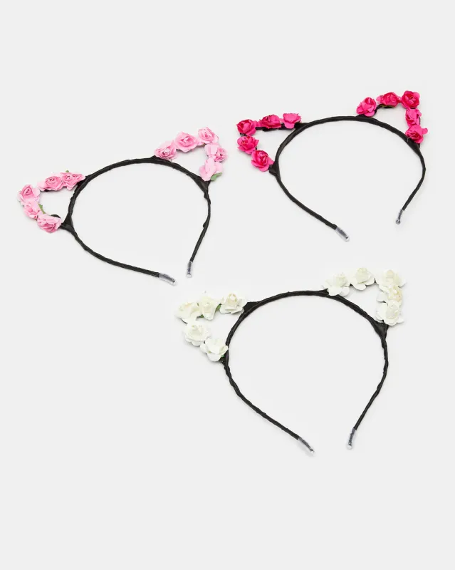 Girls Assorted Embellished Hairband Set (Pack of 3) sold by Redtag