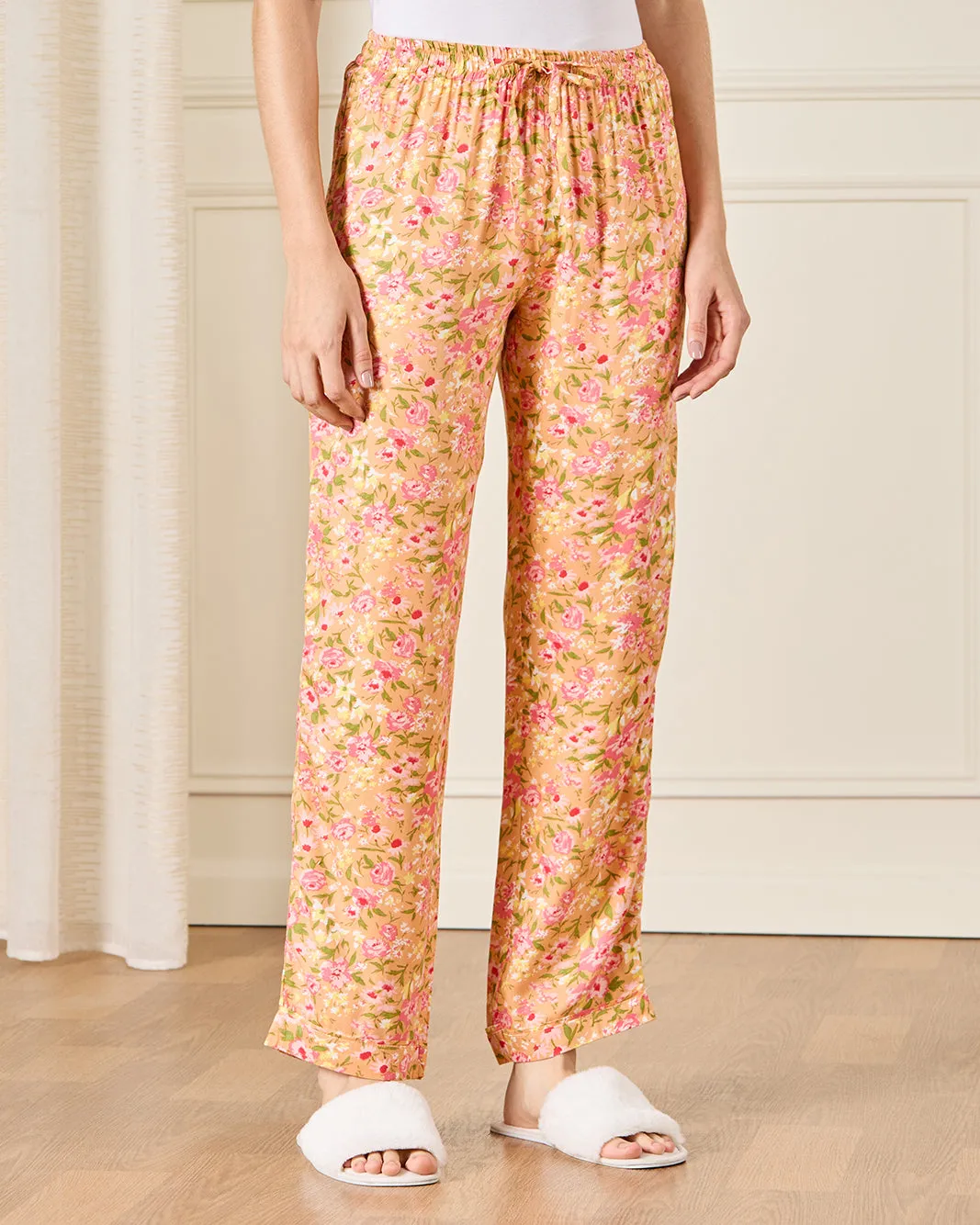 Women Orange Collared Pyjama Set (2 Piece) sold by Redtag product image thumbnail 3