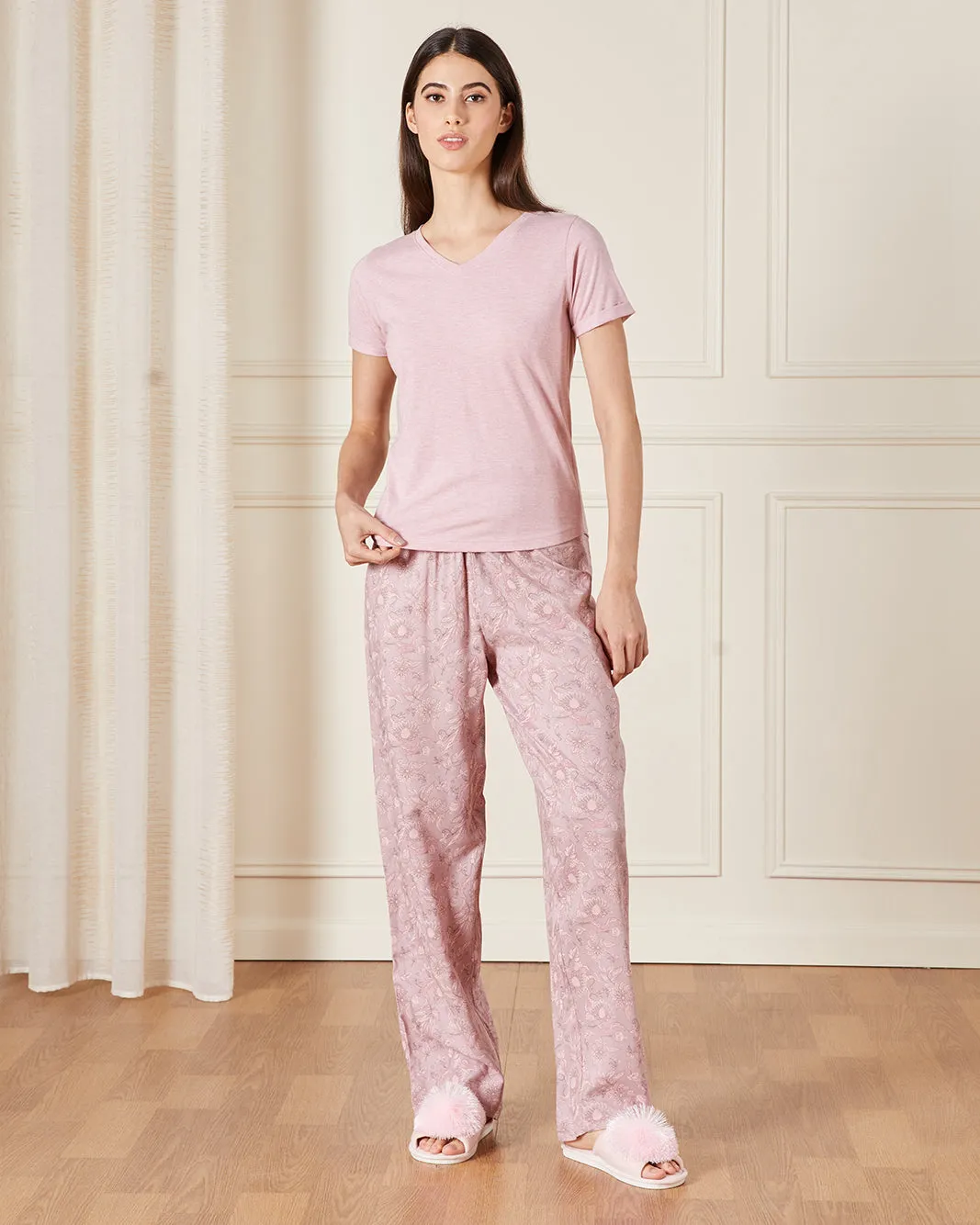Women Pink Printed Pajama Bottoms sold by Redtag product image thumbnail 2