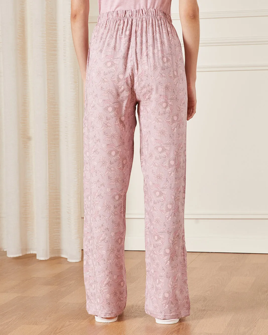 Women Pink Printed Pajama Bottoms sold by Redtag product image thumbnail 3