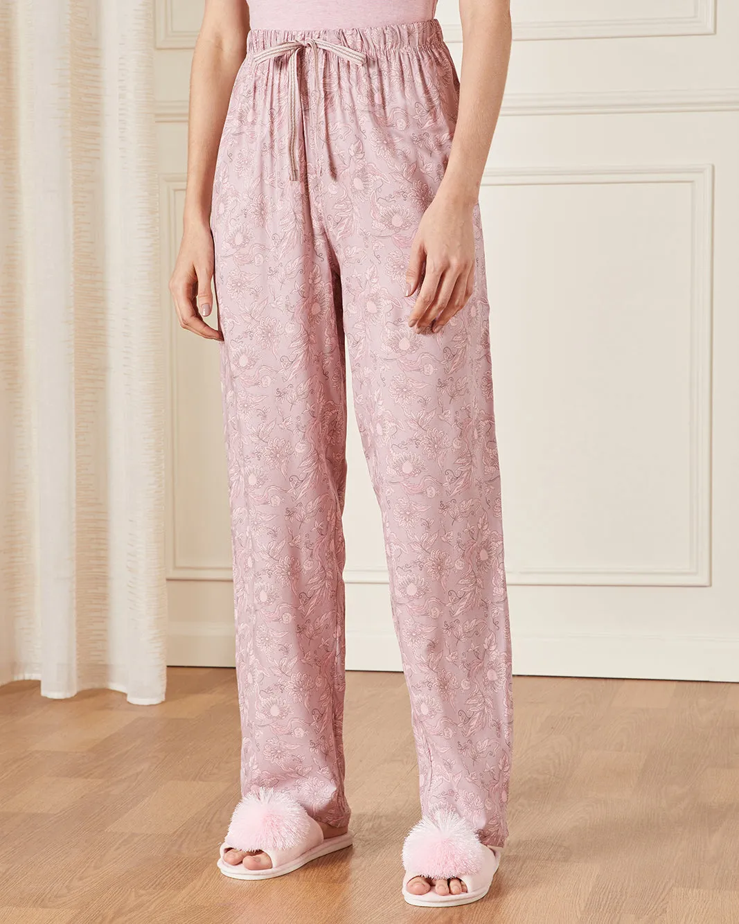 Women Pink Printed Pajama Bottoms sold by Redtag