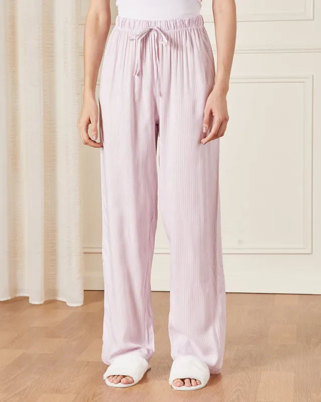 Women Lilac Pajama Bottoms sold by Redtag