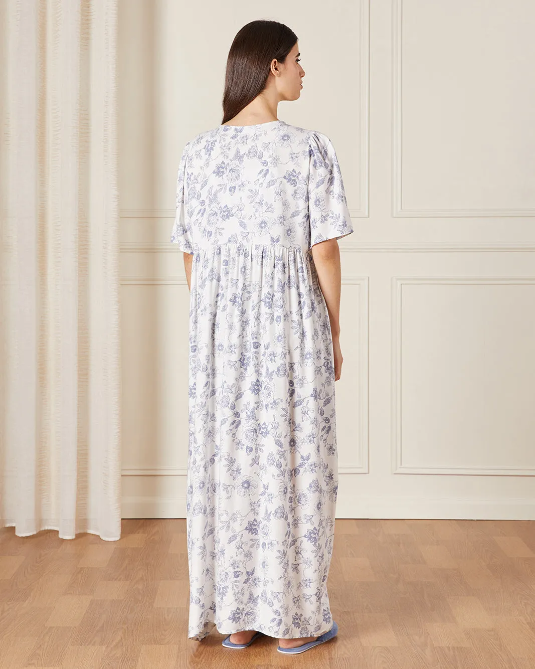 Women White Printed Nightgown sold by Redtag product image thumbnail 3