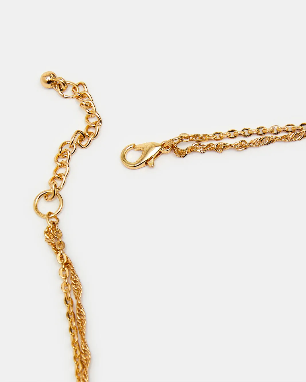 Girls Gold Embellished Necklace & Bracelets (3 Piece) sold by Redtag product image thumbnail 3