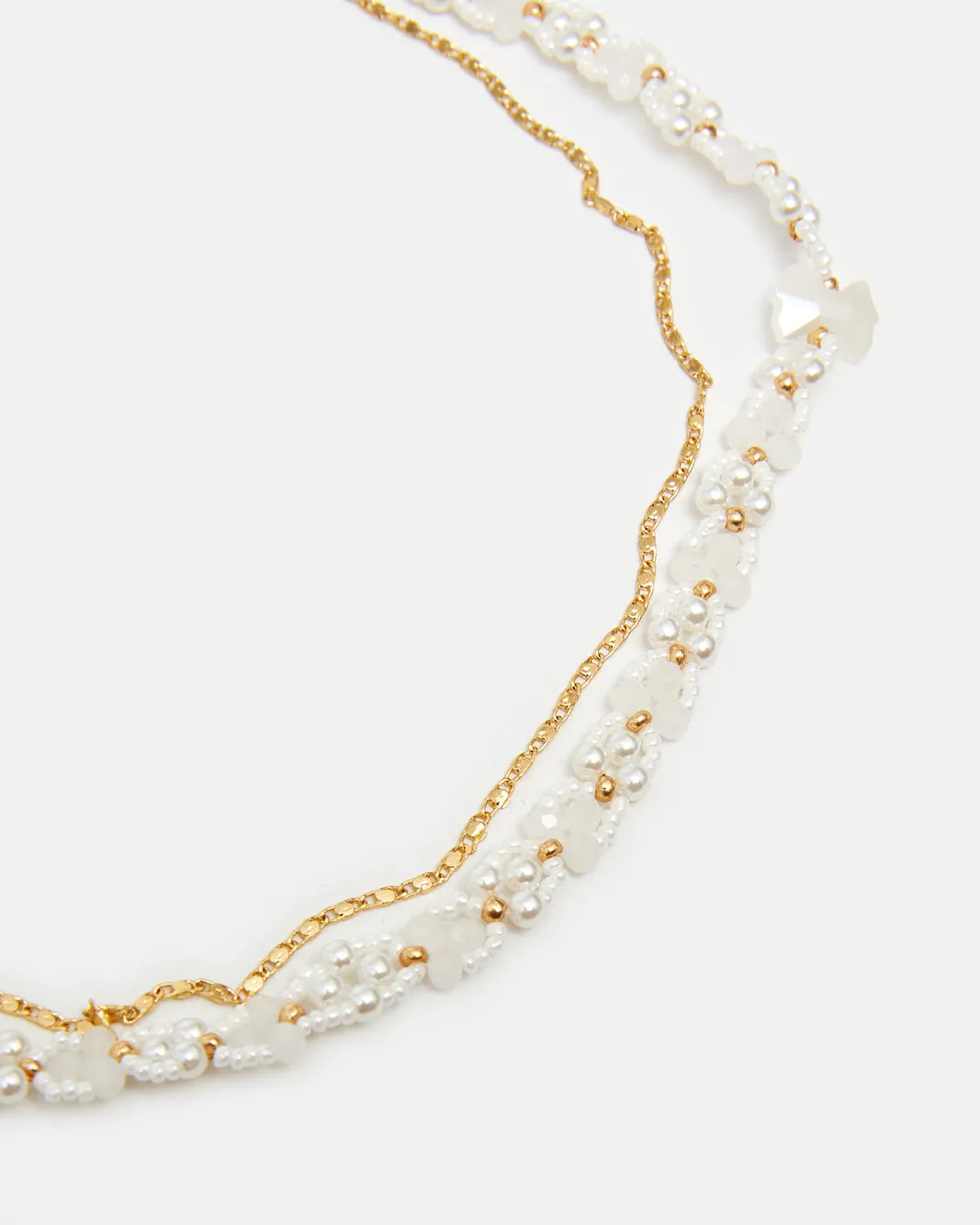 Girls Gold Embellished Necklace And Bracelet (2 Piece) sold by Redtag product image thumbnail 3