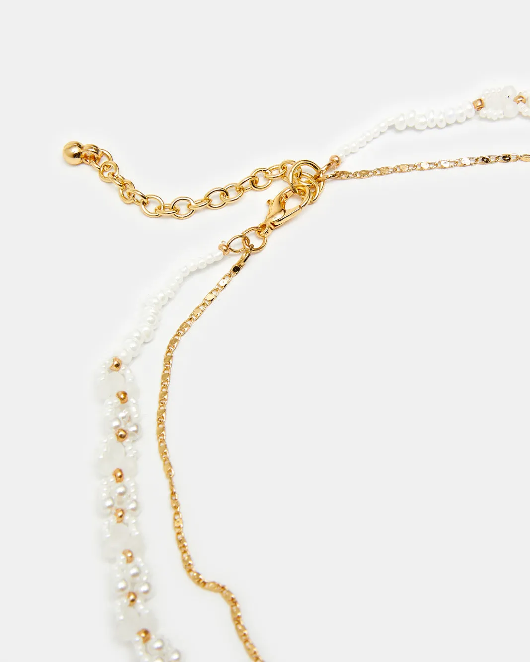 Girls Gold Embellished Necklace And Bracelet (2 Piece) sold by Redtag product image thumbnail 4