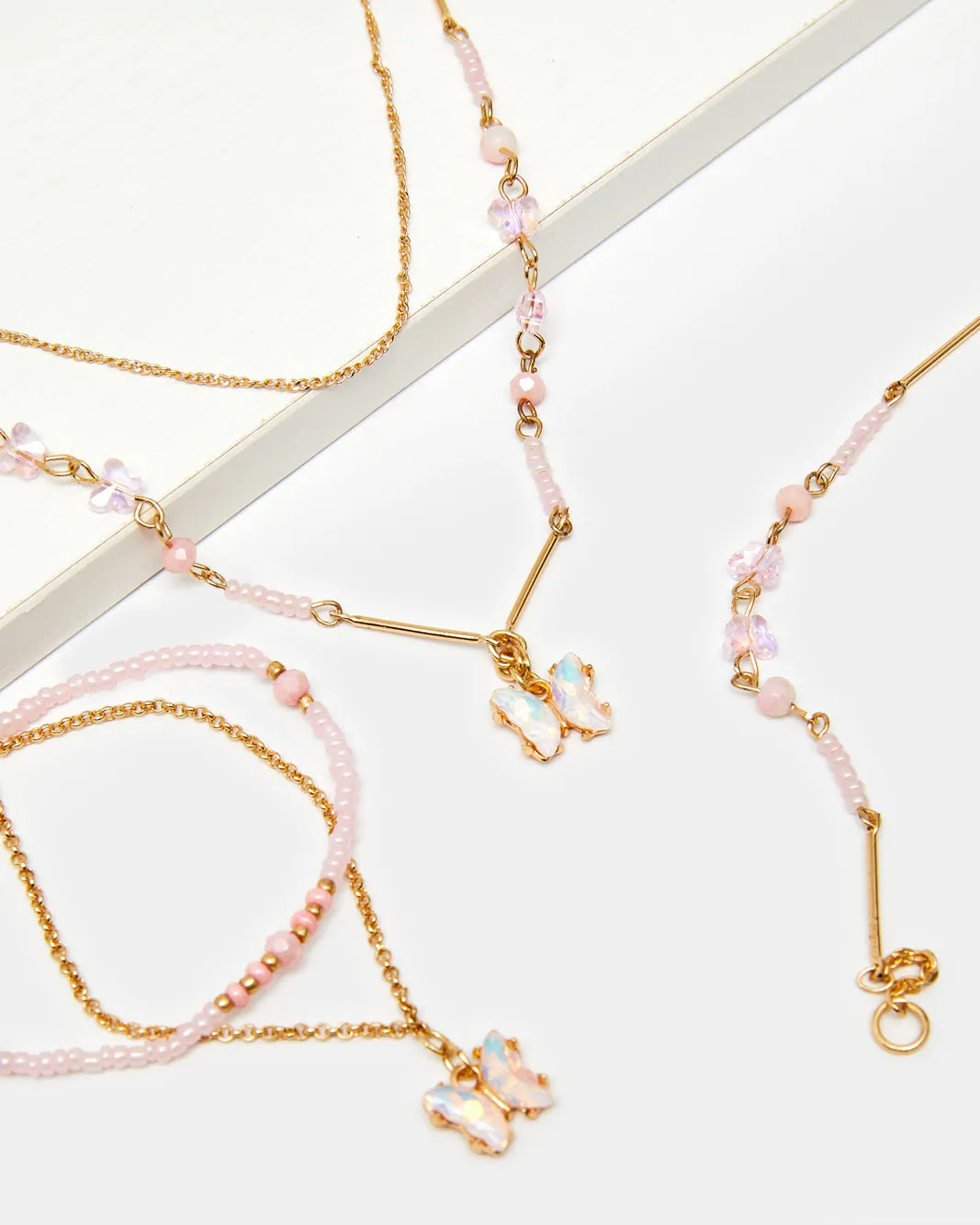 Girls Gold Embellished Necklace & Bracelets sold by Redtag product image thumbnail 2