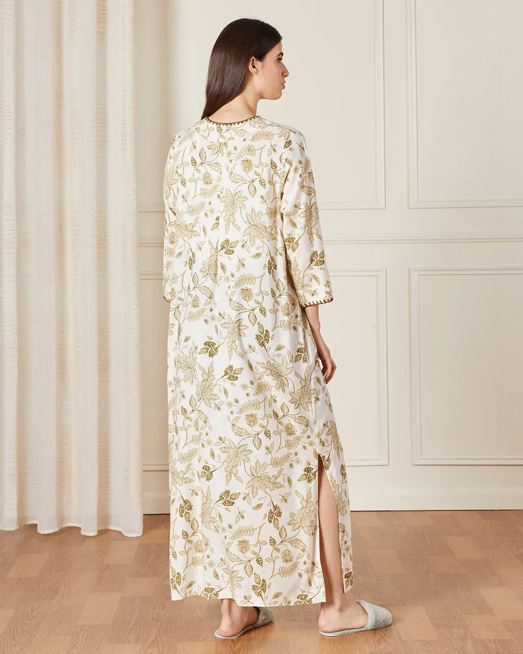 Women Beige Printed Nightgown sold by Redtag product image thumbnail 3