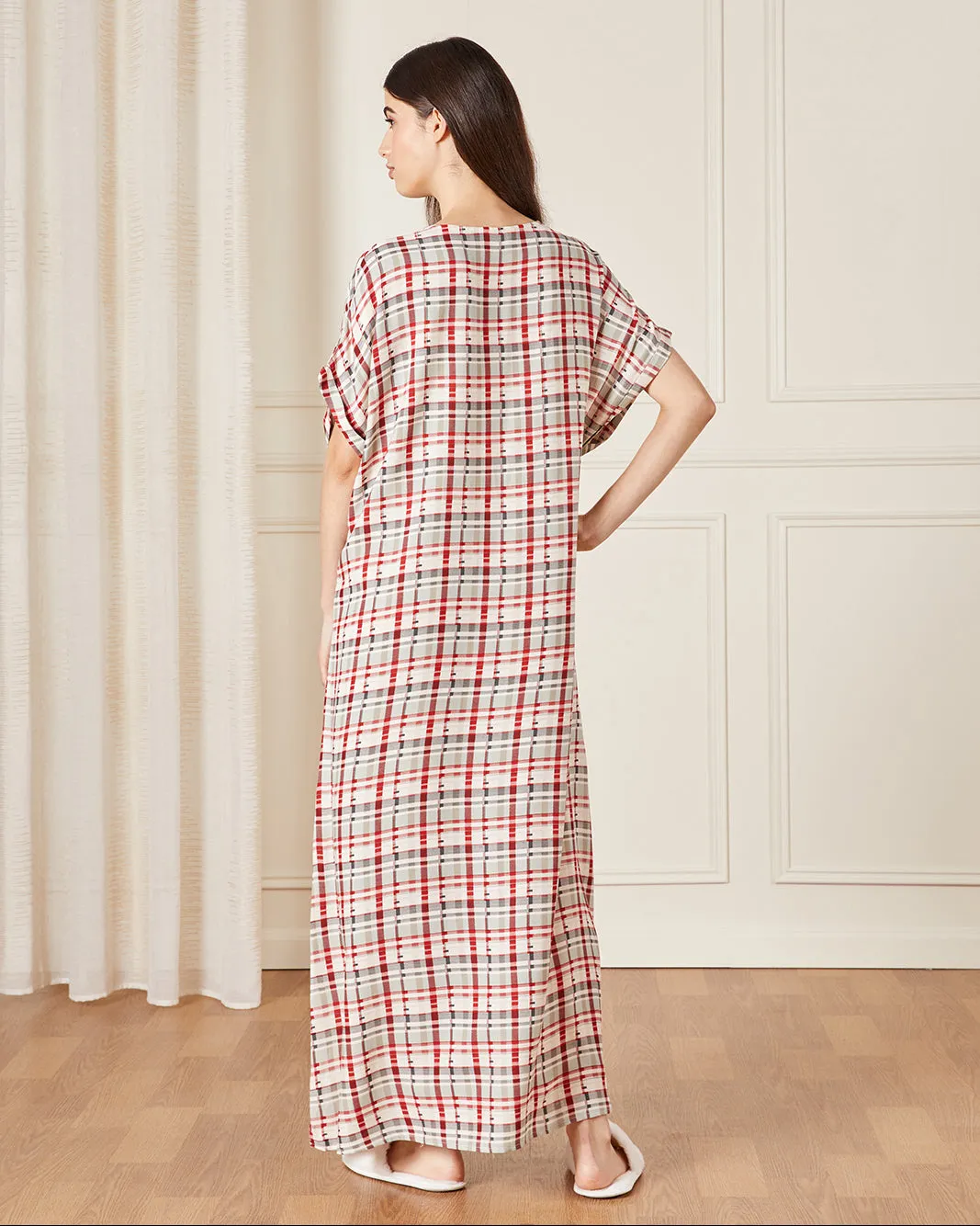 Women Red Printed Nightgown sold by Redtag product image thumbnail 3