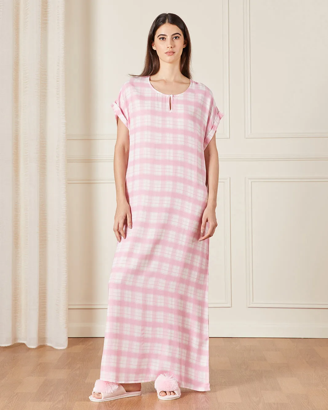 Women Pink Printed Nightgown sold by Redtag product image thumbnail 4