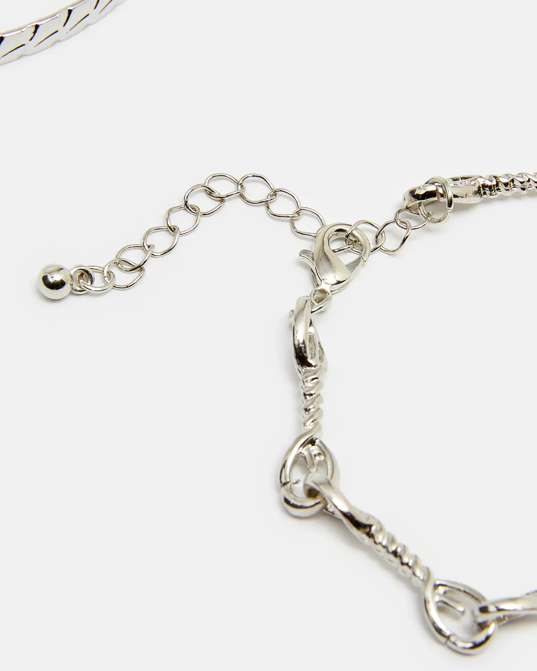 Women Silver Embellished Bracelet Set (Pack of 4) sold by Redtag product image thumbnail 4