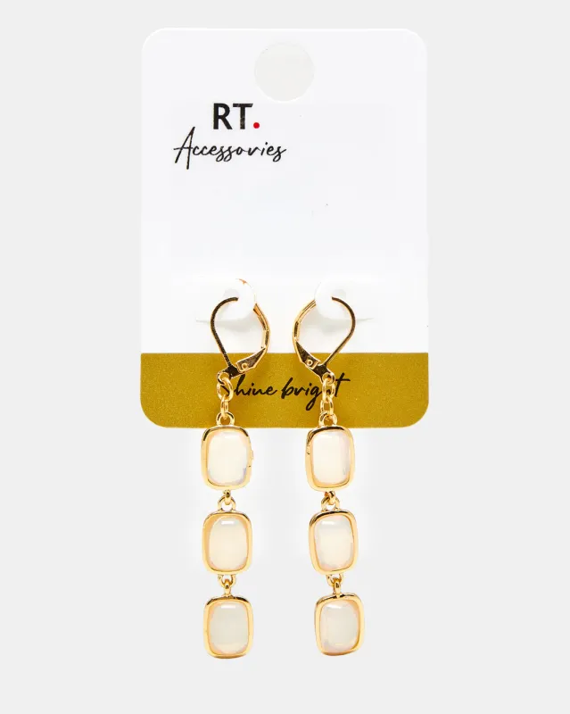 Women Gold Embellished Earrings sold by Redtag