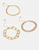 Women Gold Embellished Bracelet Set (Pack of 3) sold by Redtag