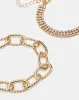Women Gold Embellished Bracelet Set (Pack of 3) sold by Redtag