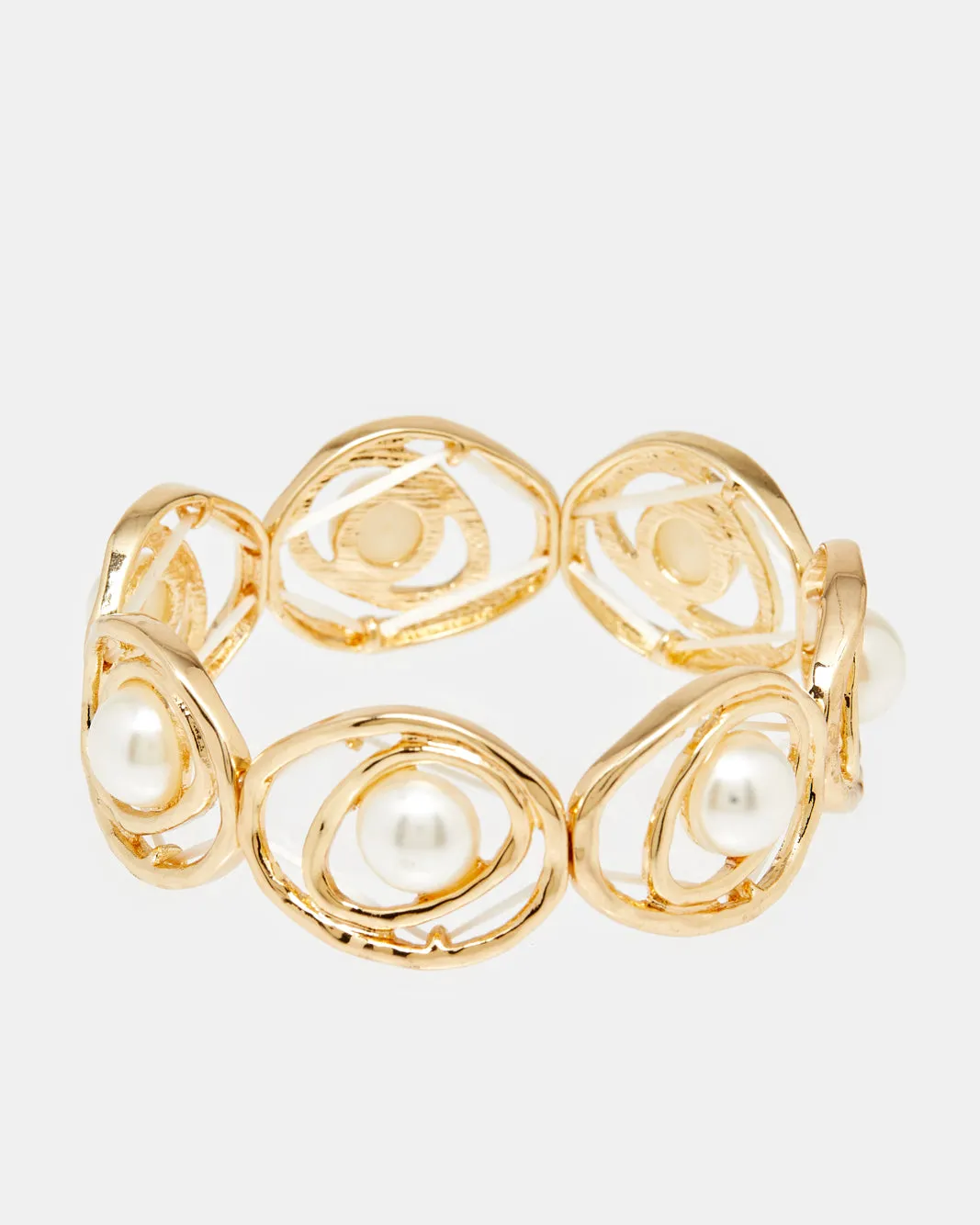 Women Gold Pearl Bracelet sold by Redtag