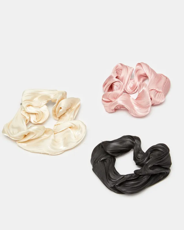 Women Assorted Scrunchy Set (Pack of 3) sold by Redtag