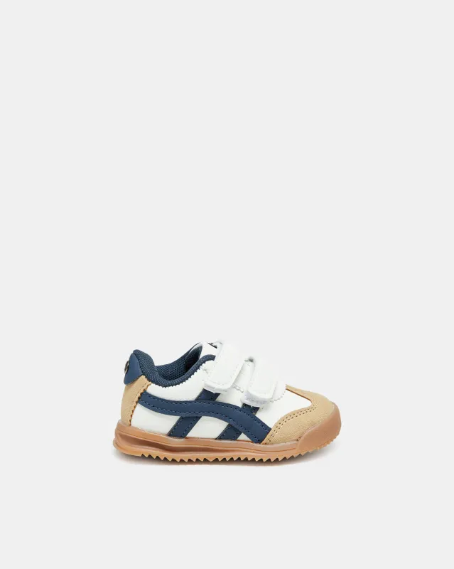 Infant Boys Beige Striped Sneaker sold by Redtag