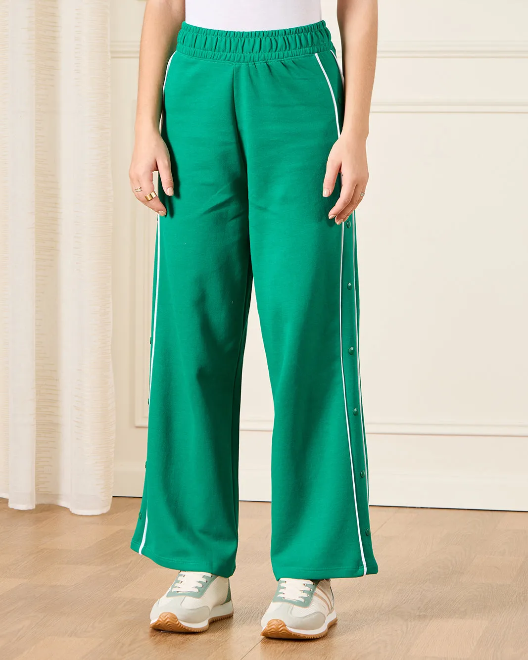 Senior Girls Green Wide leg KSA Active Pants sold by Redtag