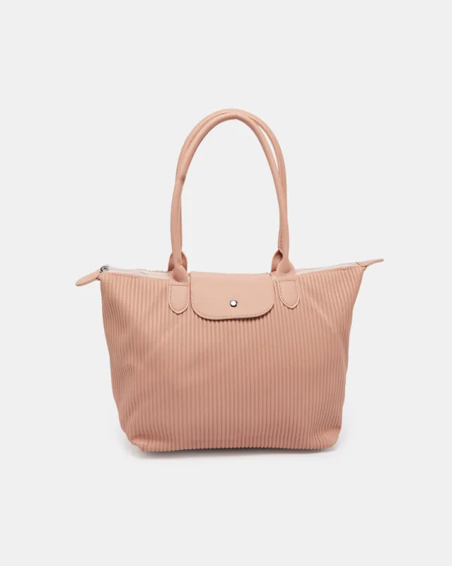 Women Pink Solid Tote Bag sold by Redtag
