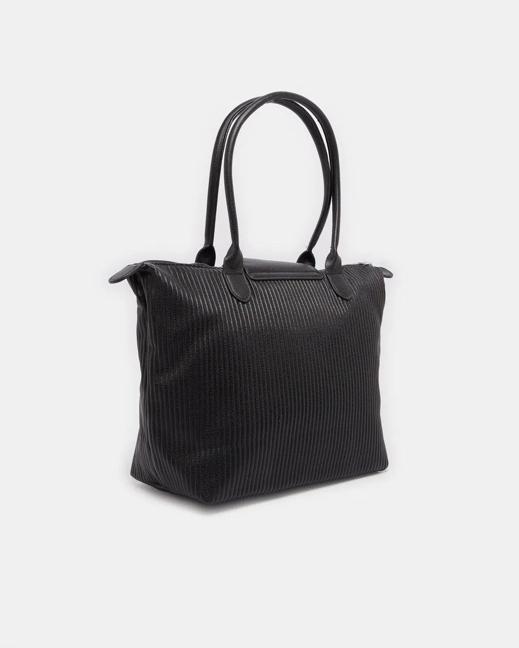 Women Black Solid Tote Bag sold by Redtag product image thumbnail 2