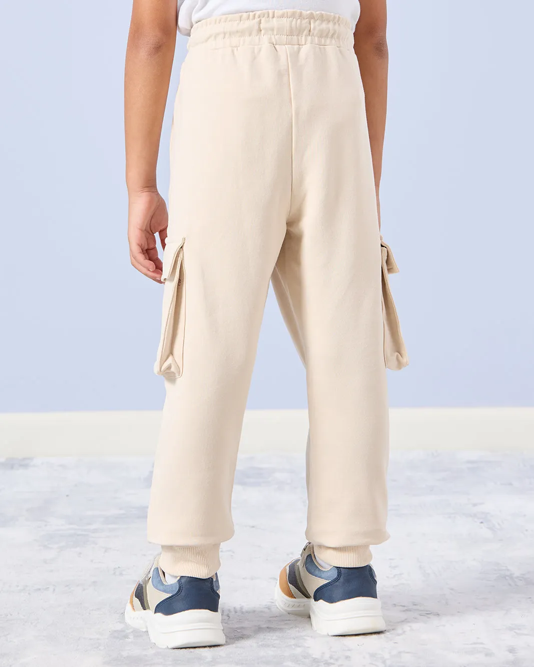 Boys Ivory Cargo Pocket Track Pants sold by Redtag product image thumbnail 3
