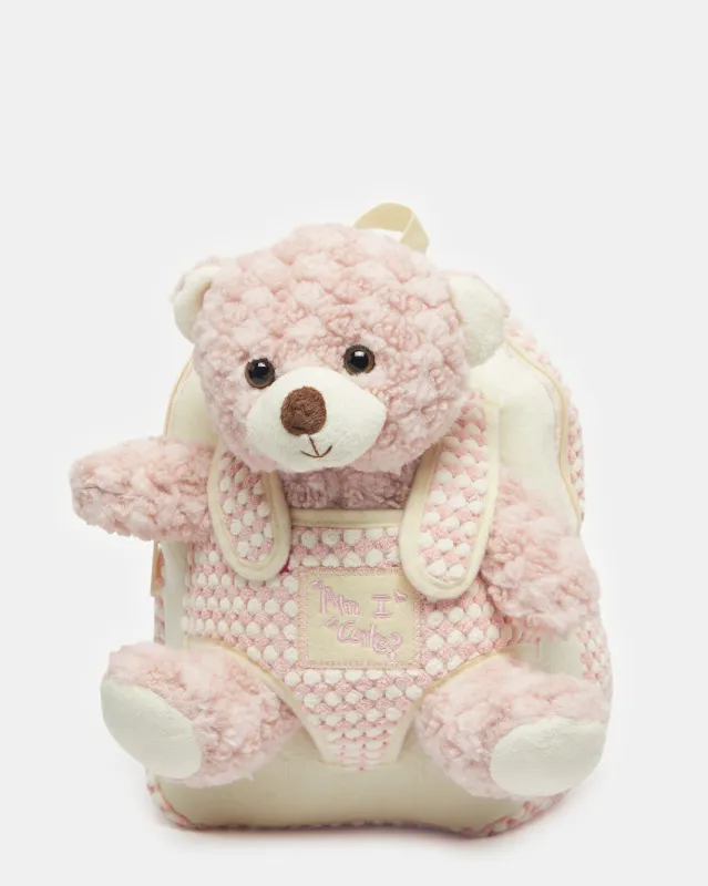 Girls Beige Fur Backpack sold by Redtag