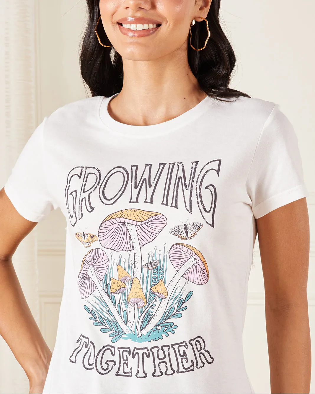 Women White Printed T-Shirt sold by Redtag product image thumbnail 4