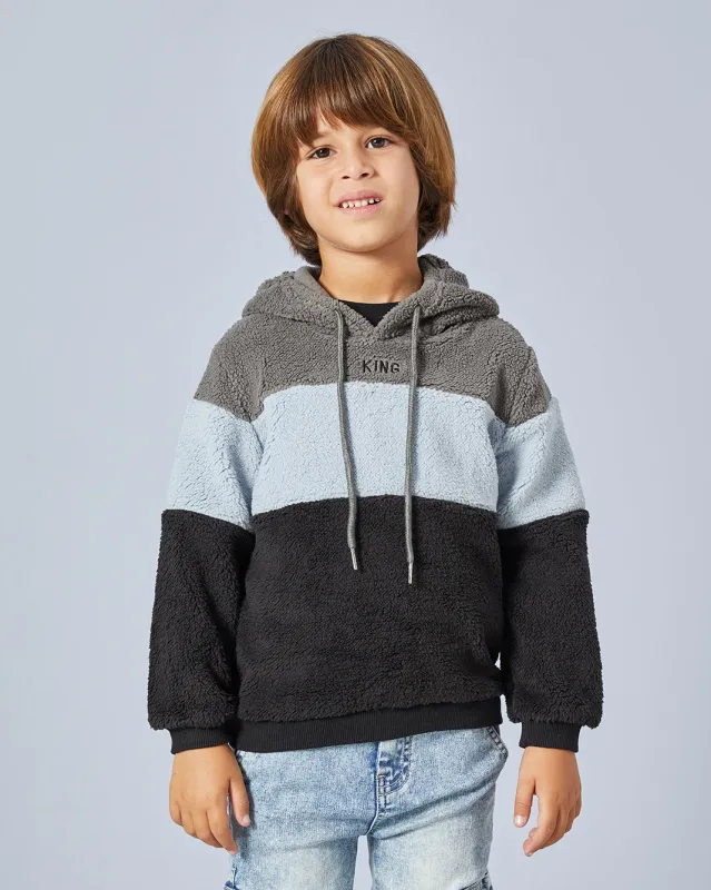 Boys Grey Hooded Sweatshirt sold by Redtag