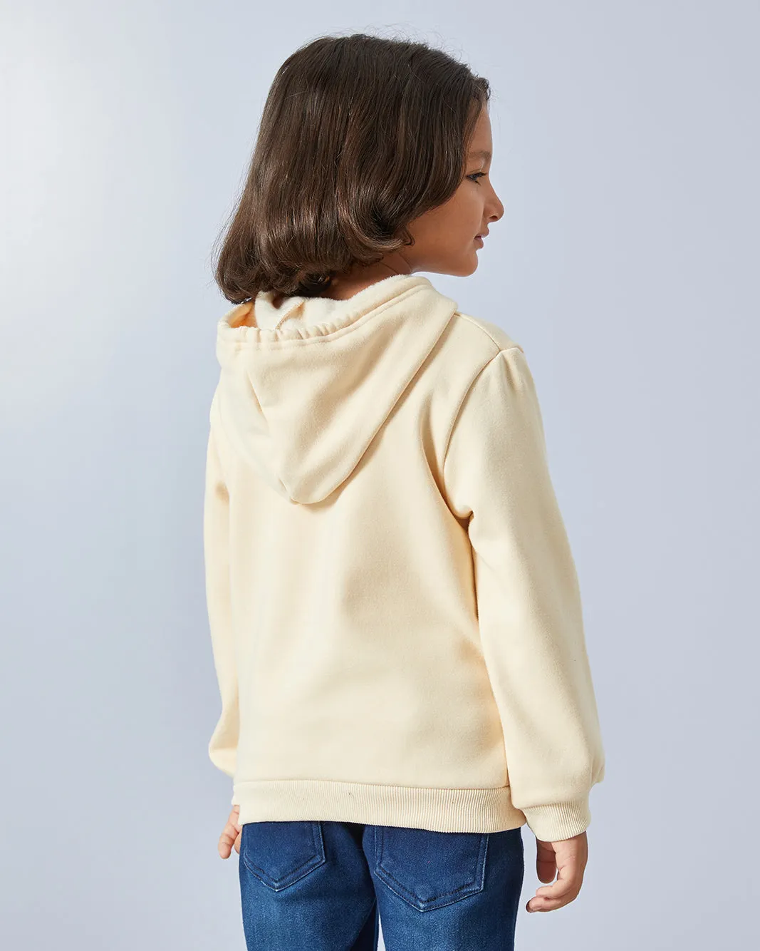 Boys Beige Hooded Sweatshirt sold by Redtag product image thumbnail 3