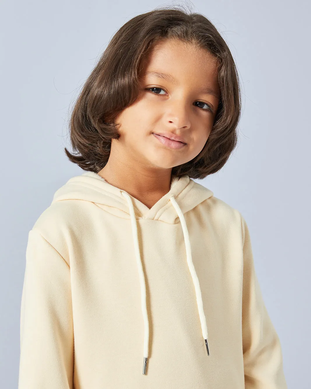 Boys Beige Hooded Sweatshirt sold by Redtag product image thumbnail 4