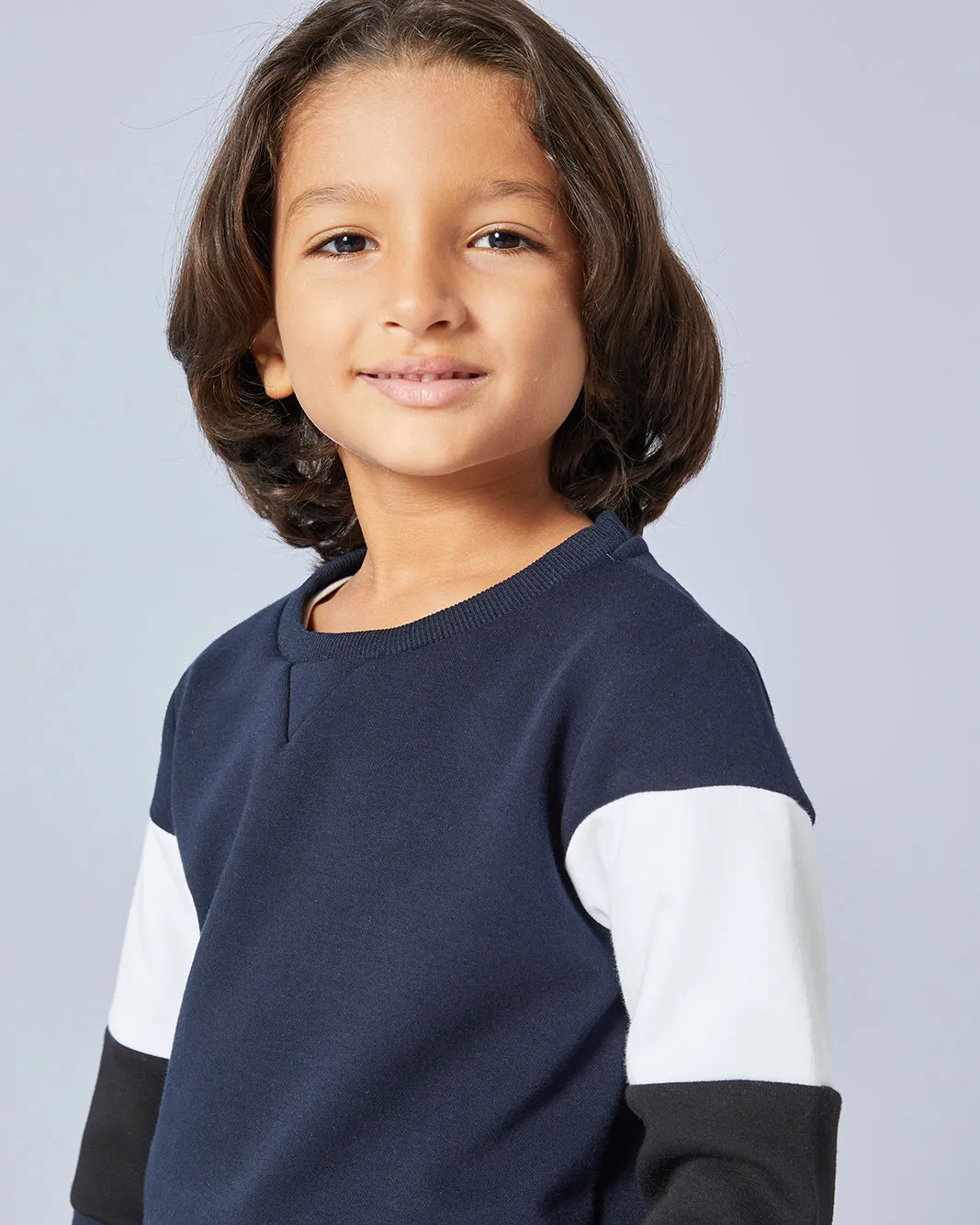 Boys Navy Long Sleeved Sweatshirt sold by Redtag product image thumbnail 4