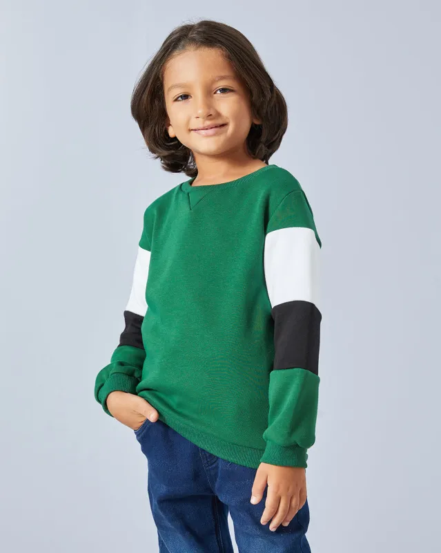 Boys Green Long Sleeved Sweatshirt sold by Redtag