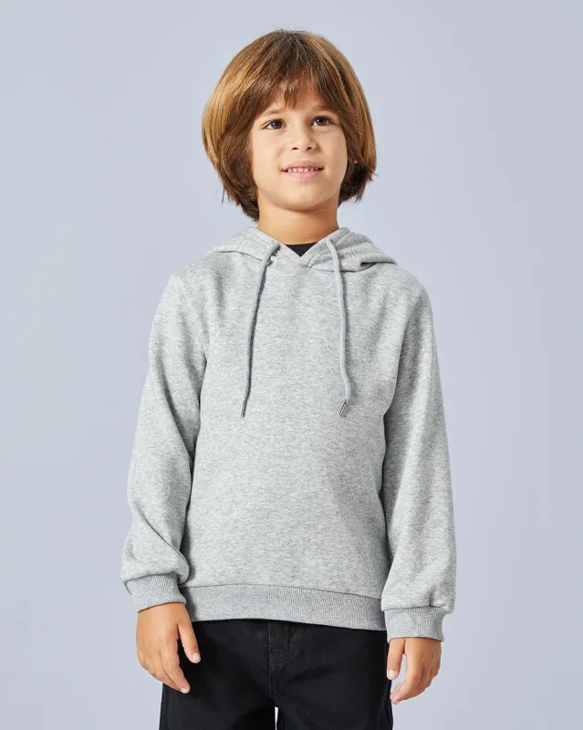 Boys Grey Hooded Sweatshirt sold by Redtag