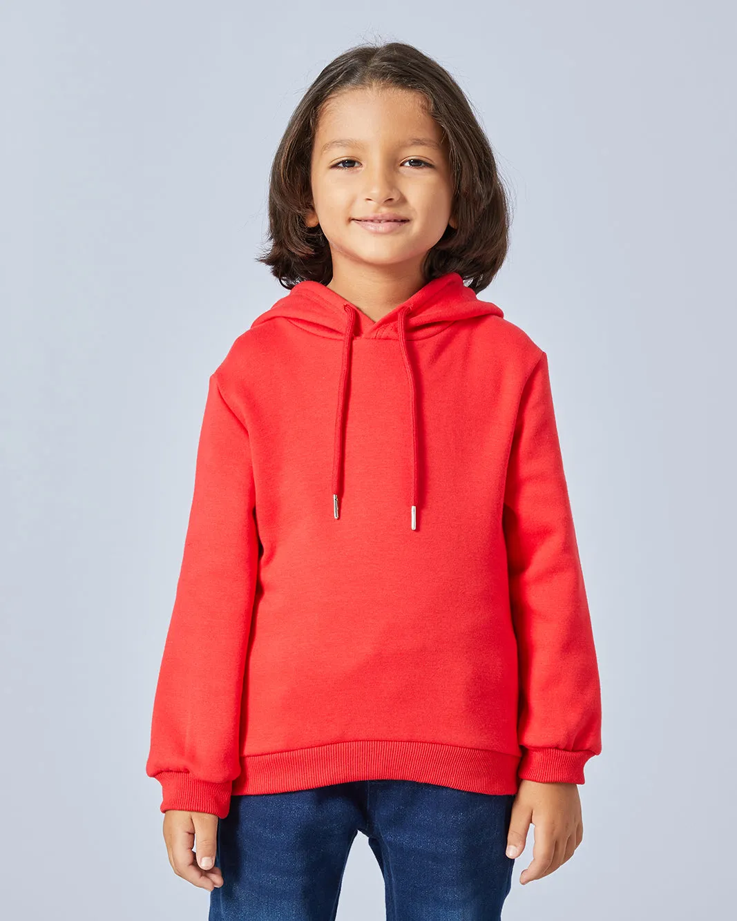 Boys Red Hooded Sweatshirt sold by Redtag