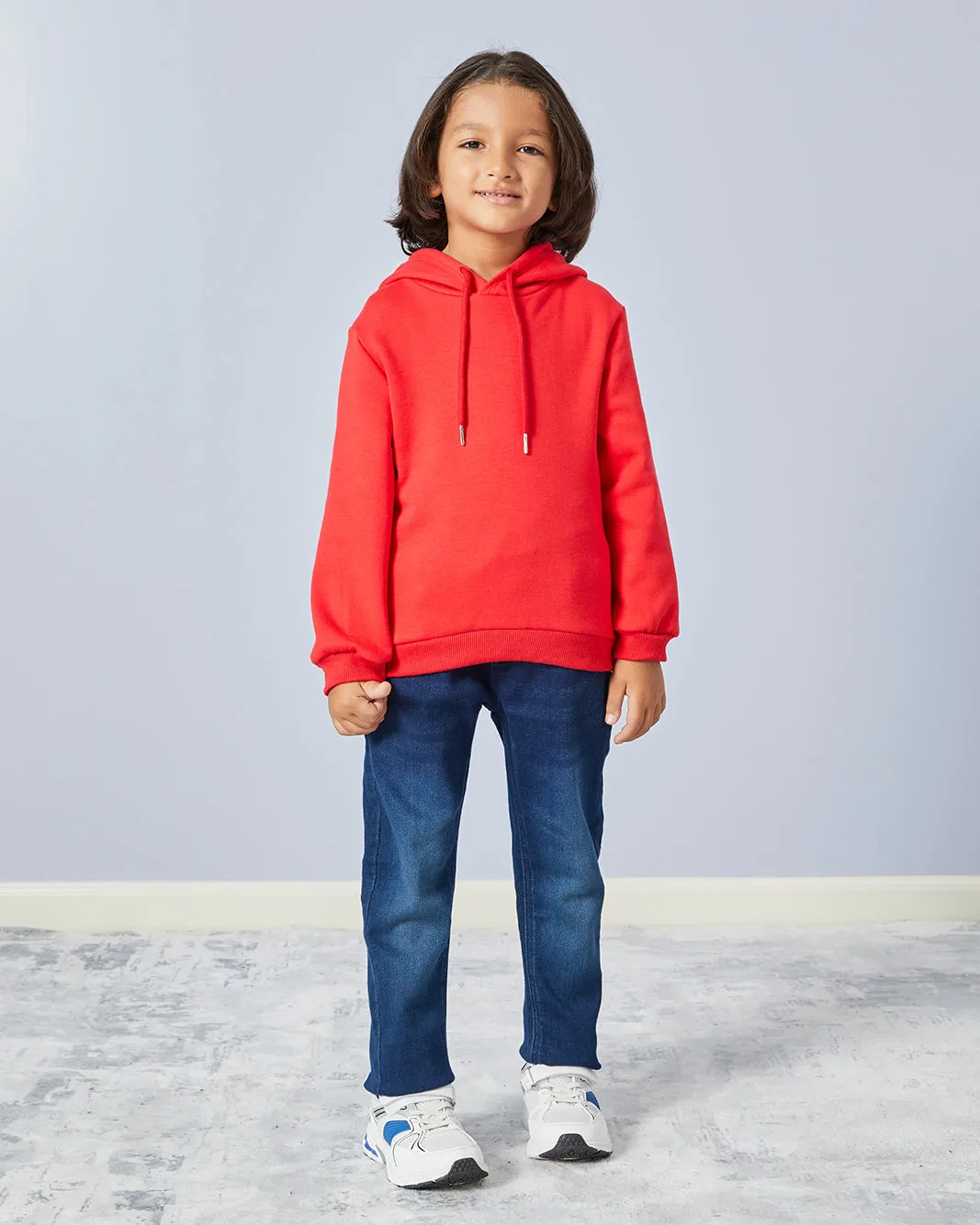 Boys Red Hooded Sweatshirt sold by Redtag product image thumbnail 2