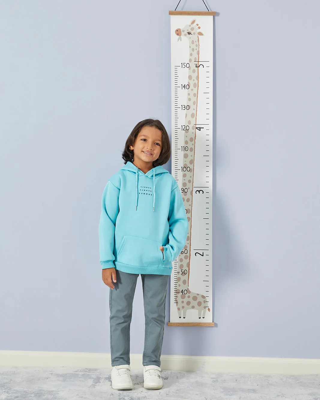 Boys Blue Hooded Sweatshirt sold by Redtag product image thumbnail 5