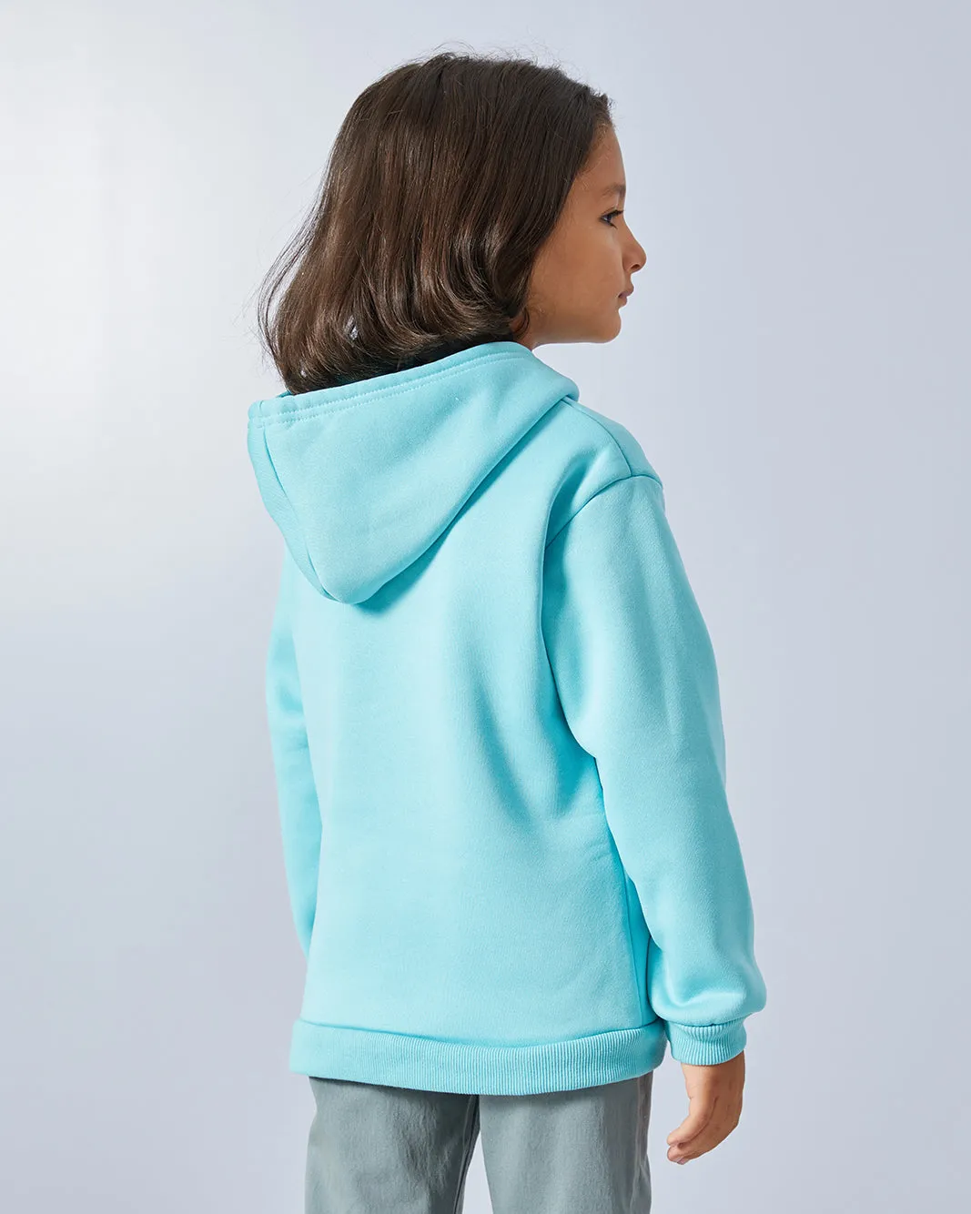 Boys Blue Hooded Sweatshirt sold by Redtag product image thumbnail 3