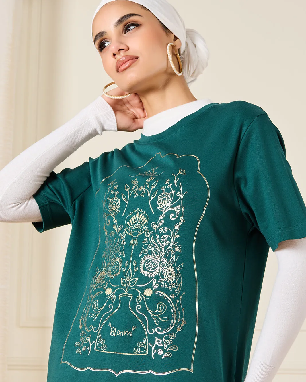 Women Green Printed Blouse sold by Redtag product image thumbnail 4
